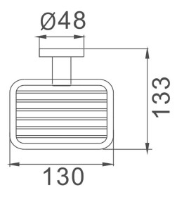 Мыльница Haiba HB8702-1, черный