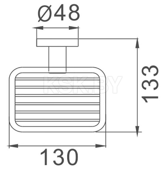 Мыльница Haiba HB8702-1, черный (HB8702-1) 