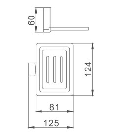 Мыльница Haiba HB8802-1, хром