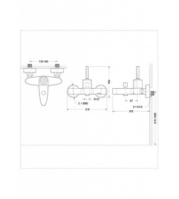 Смеситель для ванны Bravat Spring F679113C-01