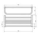 Полка для полотенец Haiba HB8424-4, бронза (HB8424-4) 