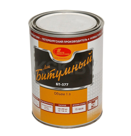 Лак битумный БТ-577  ,  1 л
