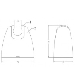 Держатель для душевой лейки Bravat P7320CP