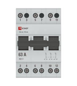 Трехпозиционный переключатель 3P 63А EKF PROxima