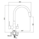 Смеситель для кухни Haiba HB76858-8, белый (HB76858-8) 