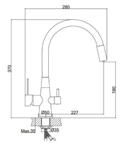 Смеситель для кухни Haiba HB76858-8, белый