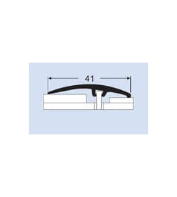 Порог алюминиевый КТМ 72-408Н 1,35м ясень темный