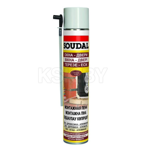 Пена PU монтажная Soudal Yellow, 750 мл (114093) 