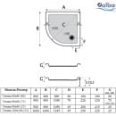 Душевой поддон Alba Spa Verona Q 80x80 (ПКР0050170100) 