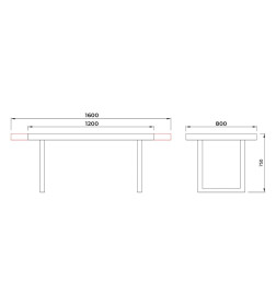 Стол FIT 140 раздвижной, 140(180)*85, Бетон светлый/Черный