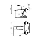 Смеситель для ванны Haiba HB60816-7, черный (HB60816-7) 