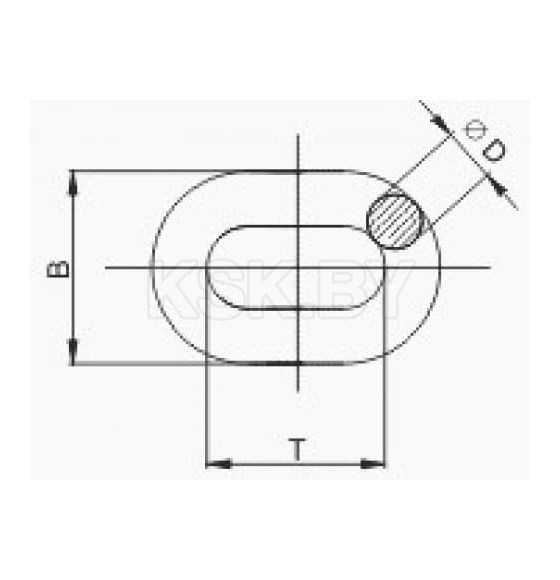 Цепь сварная Короткозвенная цинк 3мм. DIN 766 (бух/60м) (SMP-63683-60) 