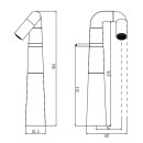 Смеситель для раковины Haiba HB11813-7, черный (HB11813-7) 