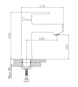 Смеситель для раковины Haiba HB10652-7, черный