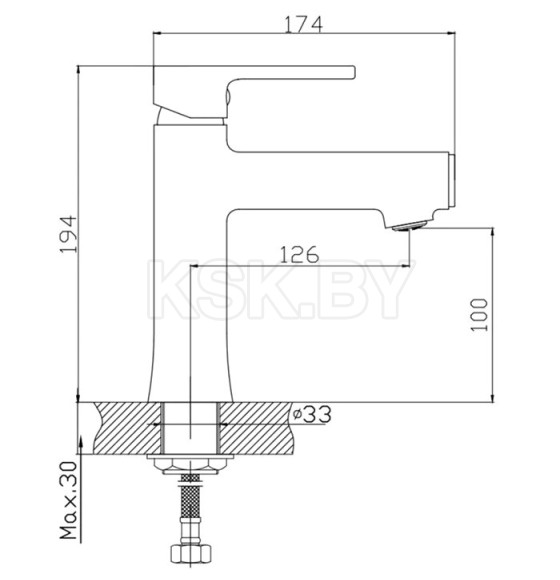 Смеситель для раковины Haiba HB10652-7, черный (HB10652-7) 