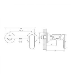 Смеситель с гигиенической лейкой Haiba HB5516-7