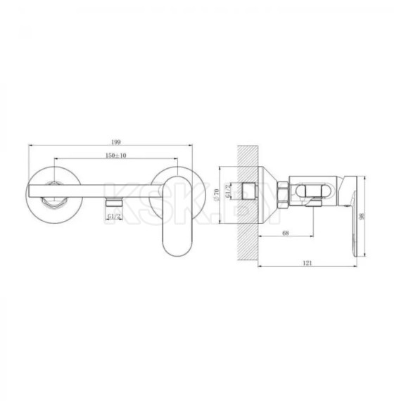 Смеситель с гигиенической лейкой Haiba HB5516-5 (HB5516-5) 