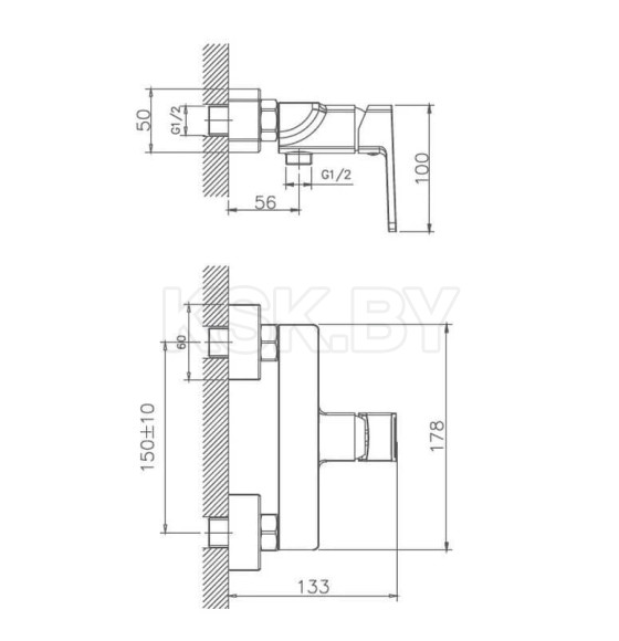 Смеситель с гигиенической лейкой Haiba HB5517-3 (HB5517-3) 