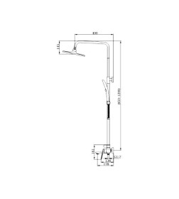 Душевая система Haiba HB24816, хром