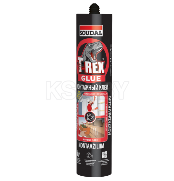 Клей монтажный Soudal T-Rex моментальная схватываемость, 380 г (134923) 