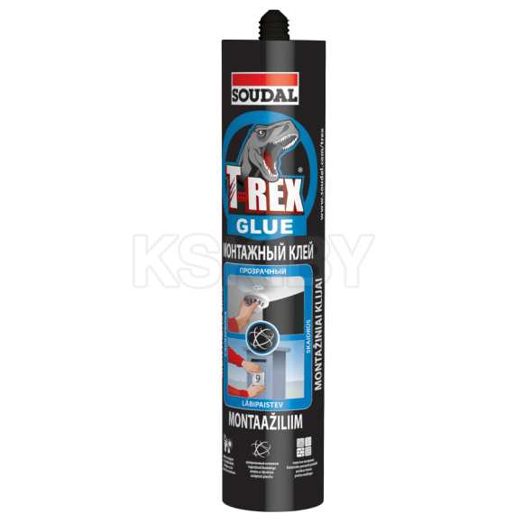 Клей монтажный Soudal T-Rex прозрачный, 310 г (134924) 