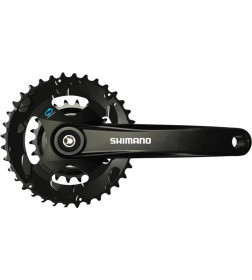 Система Shimano Altus, M315-2, черный, 175 мм, 36/22T без защиты,7/8 скоростей, EFCM3152E62XL