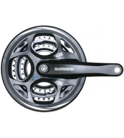 Система Shimano Altus, FC-M311, черный, 170 мм, с защитой, квадрат, 42/32/22T, EFCM311C222CL