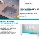 Мойка из искусственного камня Berge BR-5050 (графит) (5050) 