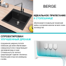 Мойка из искусственного камня Berge BR-5050 (черный) (5050) 