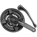 Система шатунов Shimano TY301, 175 мм, 48/38/28T, длина шатуна 175 мм, без упаковки, черный (5210) 