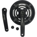 Система шатунов Shimano TY301, 175 мм, 48/38/28T, длина шатуна 175 мм, без упаковки, черный (5210) 