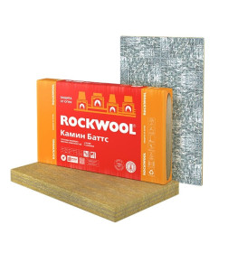 Утеплитель отражающий Rockwool Камин Баттс 30х600х1000 мм (0.6м2)