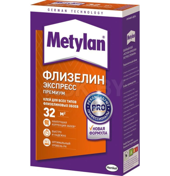 Клей обойный Metylan Флизелин экспресс премиум, 210 г (2198926) 