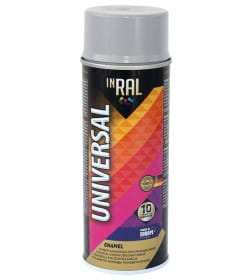 Эмаль-аэрозоль INRAL ENAMEL 06  универсальная (7046) светло серый, 400 мл