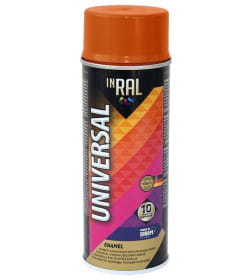 Эмаль-аэрозоль INRAL ENAMEL 13  универсальная (2004) оранжевый, 400 мл