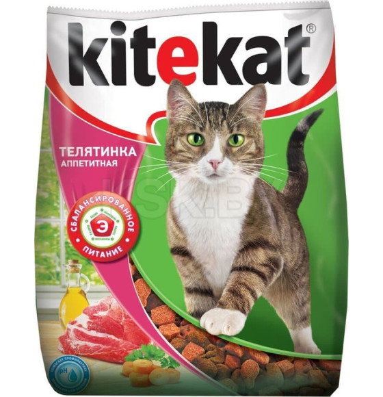 Корм для животных Kitekat Телятинка аппетитная  350 г