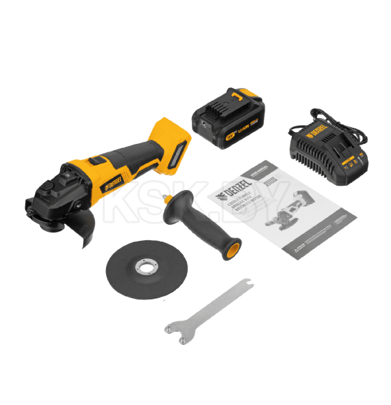 Углошлифмашина аккумуляторная Denzel BLG-IB-18-125-4 (27005) 