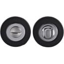 Завертка круглая ORO&ORO WC 30  BLACK/CP (черный/хром) 