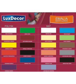 Эмаль акриловая матовая Luxdecor,  снежный белый 0,75 л