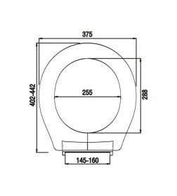 Сиденье  для унитаза 010, Milardo полипропилен,