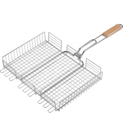 Решетка-гриль 300x400x65 мм объемная хромированная SPARTA 69561