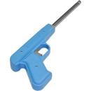 Пьезозажигалка JZDD-17-LBL голубая (157429) 