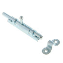 Задвижка  накладная с цельным движком, цинк (пакет/1 шт) (ВМ001408) 