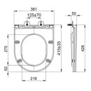 Унитаз подвесной Lemark Glazer сидение микролифт (9614003) 