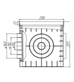 Дождеприемник Standartpark PolyMax Basic ДП–30.30-ПП пластиковый