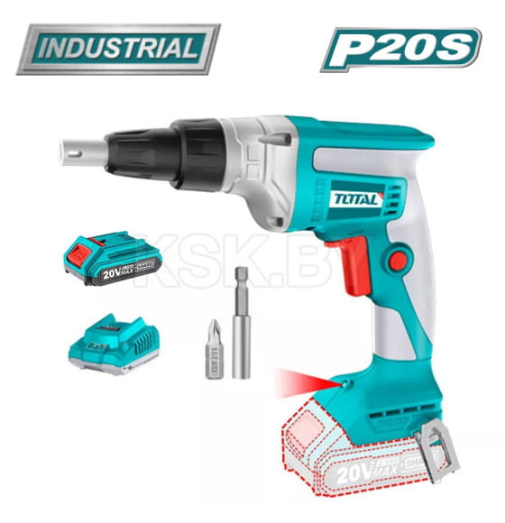 Дрель-шуруповерт для гипсокартона аккумулярторная TOTAL TDSLI204200 (TDSLI204200) 