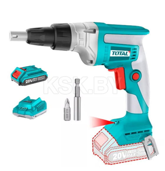 Дрель-шуруповерт для гипсокартона аккумулярторная TOTAL TDSLI204200 (TDSLI204200) 