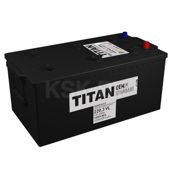 Аккумулятор TITAN STANDART 220Ah 1250A L+ (4607008888911) 