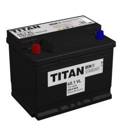 Аккумулятор TITAN STANDART L2 60Ah 550A L+