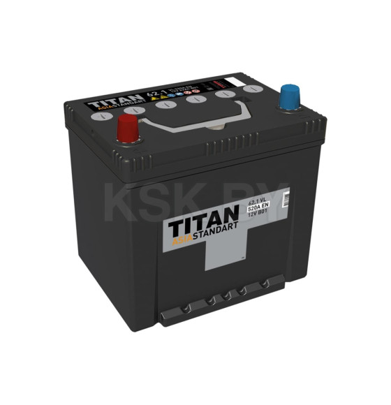 Аккумулятор TITAN ASIA STANDART D23 62Ah 520A L+ B01 (4607008886955) 